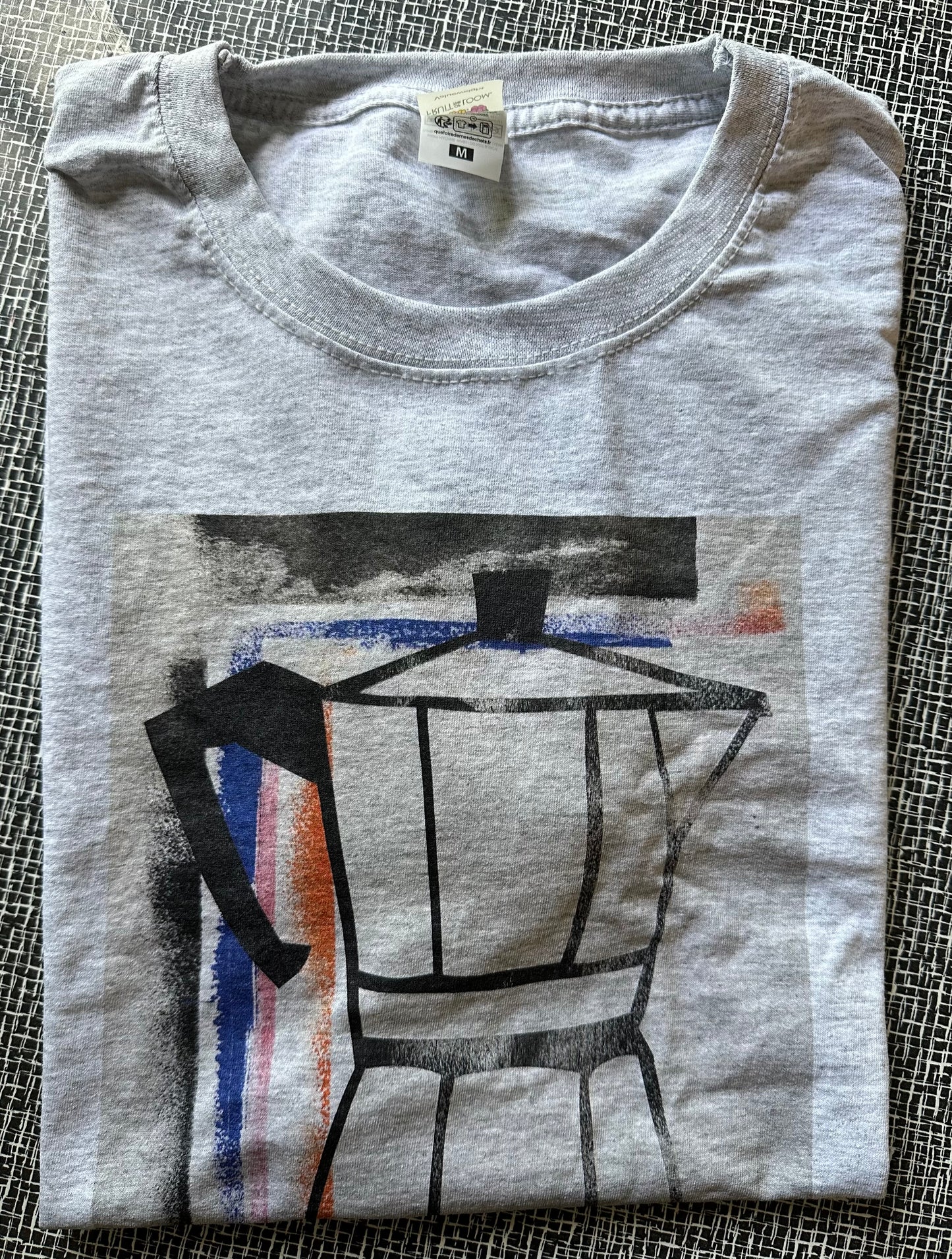 T-Shirt KAFFEE grau, L